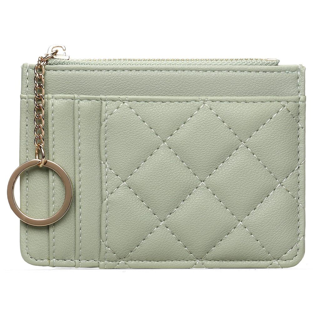 9750 Slim Front Pocket Wallets RFID Blocking Leather KeyChain Wallet Credit